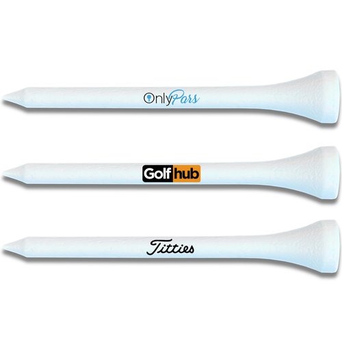 OnlyPars Golf Tees - Golf Hub Tees - Set of 36 Golf Tees - 3 Designs - Golf Tee Gift Set