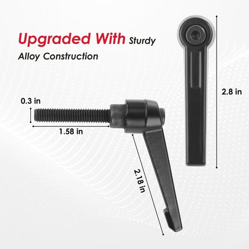 LRWZOV Sturdy Alloy Handles for Peloton Bike, Suitable for Peloton Seat Horizontal Slider Adjustment (2 Packs)