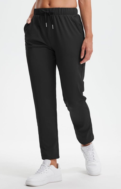 Libin Women's Golf Pants - 4-Way Stretch 7/8 Ankle Joggers with Pockets for Yoga & Casual Wear