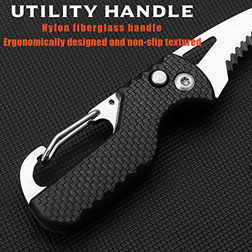 ITOKEY Safety Box Cutter 2-in-1 EDC Tool with Hook Blade