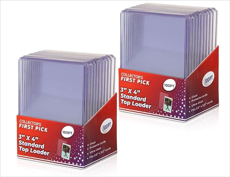 100PT Top Loaders - 10 Pack for Trading Card Protection
