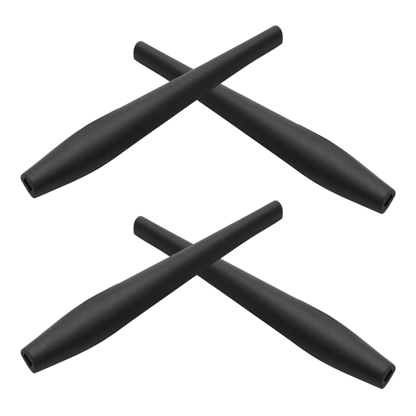 2 Pair Black Replacement Earsocks for Oakley Crosshair 2.0 OO4044 Sunglasses