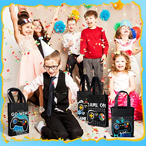 Video Game Party Favor Bags Set - Reusable Candy Treat Bags for Kids & Gamers
