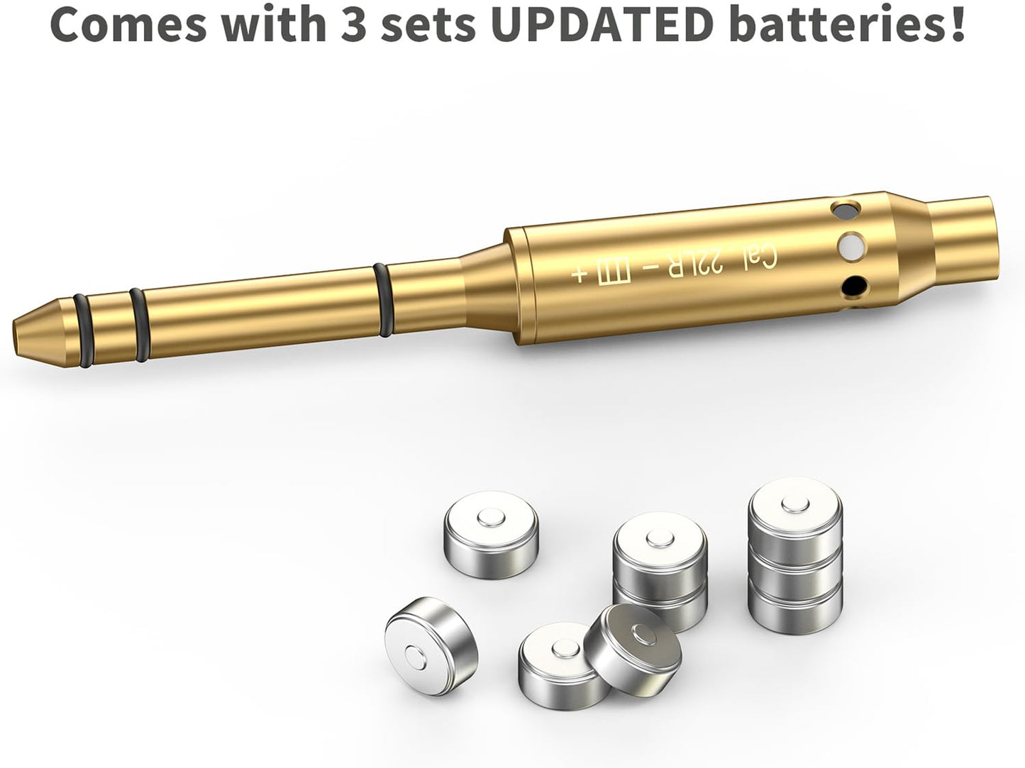 Tipfun .22LR Red Laser Bore Sight End Barrel Laser Boresighter Easy to Fit Revolvers Pistols Rifle and Air Guns