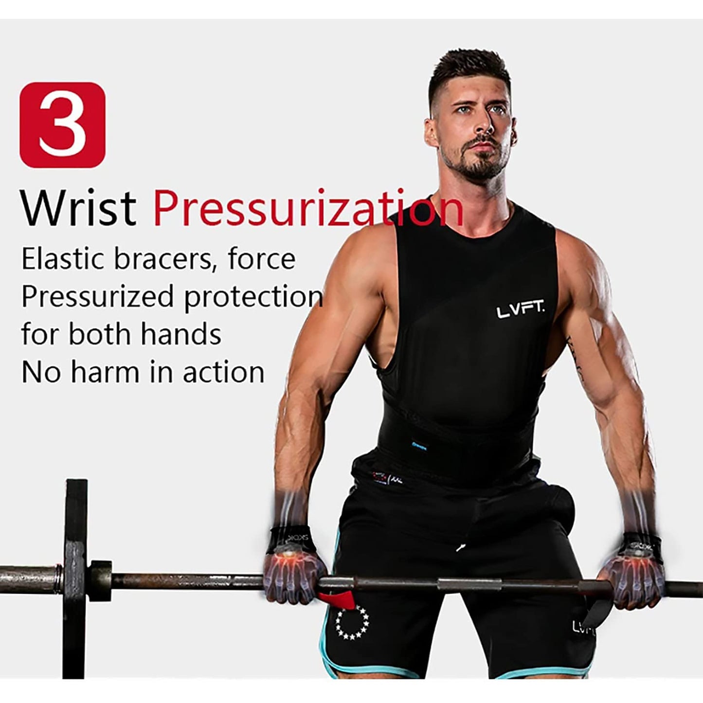SKDK Cotton Hard Pull Wrist Lifting Straps Grips Band-Deadlift Straps with Neoprene Cushioned Wrist Padded and Anti-Skid Silicone - for Weightlifting, Bodybuilding, Xfit, Strength Training (Black)
