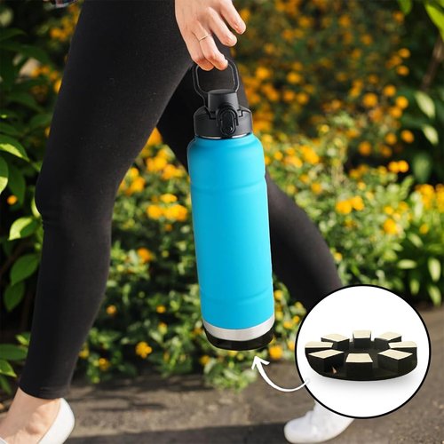 Where's My Cup Air Tracker Holder Base for Cups, Water Bottles & Dishware - Adhesive Tracker Pocket Pad, Water-Resistant, 2-Pack 70mm (Air Tracker Not Included)