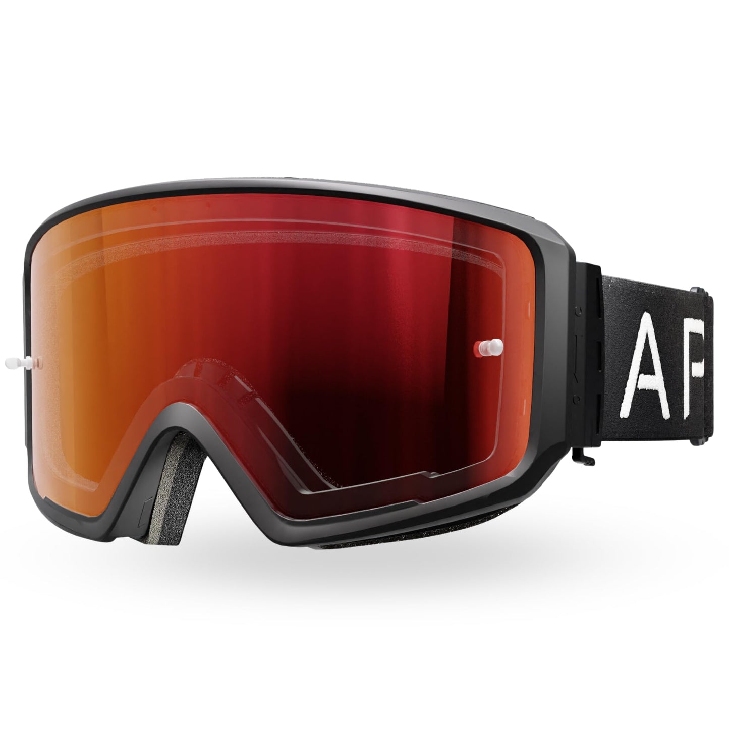 Apex Series™ Mountain Bike Goggles | Quick-Release Magnetic Lens System, Anti-Fog & Impact Resistant with EVA Case & 3 Lenses (Clear, Revo Red, Smoke) - Designed by MTB Riders