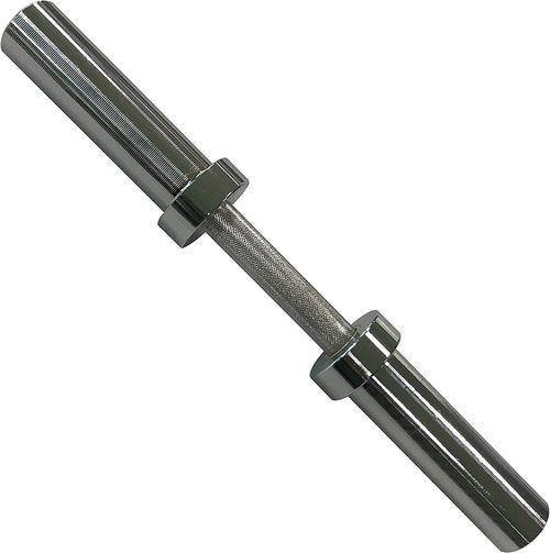 CAP Barbell 2' Solid Olympic Dumbbell Handle, No Collars, Chrome (New Version)