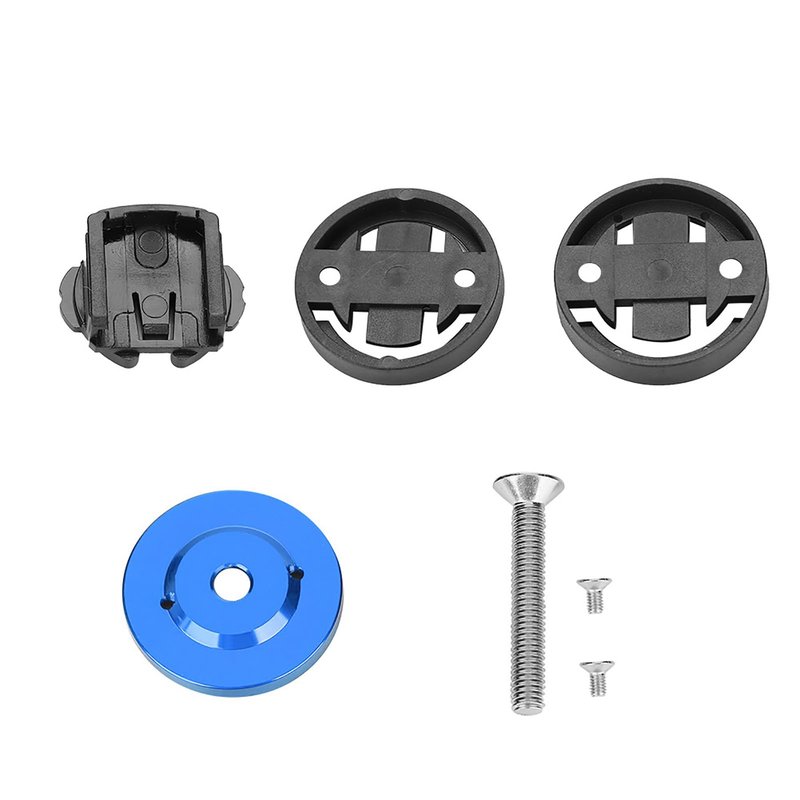 Road Bike Computer Holder Stem Top Cover Stopwatch GPS Speedometer Mount (Blue) Bike Stem Mount Stem Mount