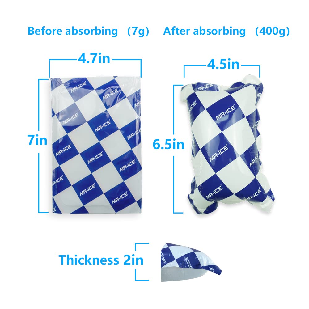Shipping Cold Packs Ice Pack Sheets for Coolers Reusable, Ice Packs for Shipping Frozen Food, Shipping Dry Ice Pack Freezer Pack for Lunch Bag Long Lasting Cool Packs for shipping, 6.9"x4.7" 15 Sheets