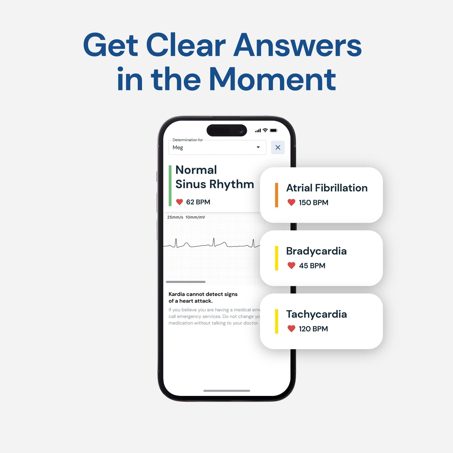KardiaMobile Card Credit-Card Sized EKG, Medical-Grade & FDA-Cleared Personal Heart Monitor, Bluetooth Enabled, On-The-Go Check-Up Anywhere, Compatible with Most Smartphones, No Subscription Required