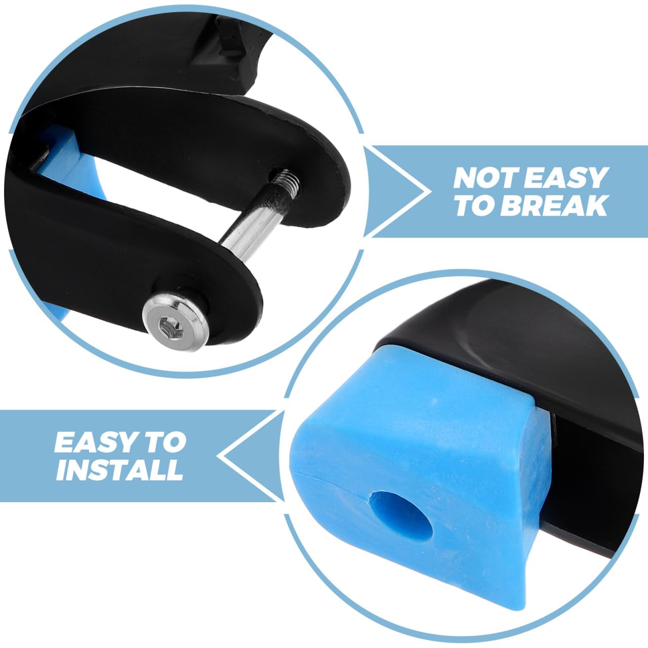 UPKOCH Roller Skate Brake Pads Replacement for Kids Inline Skates Non-Slip Safety Brake Block Stoppers Durable Skate Accessories 3.74X3.14X1.57In