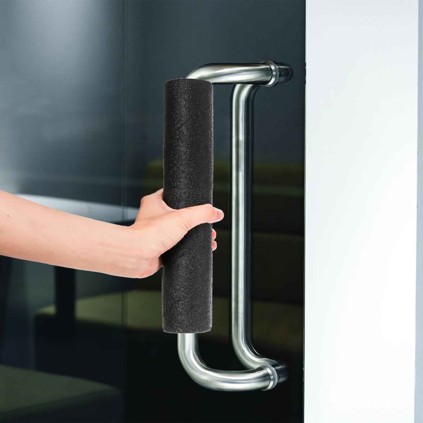 Okllen 8 Pcs Pipe Insulation Foam Tube, 15.7 Inches Black Pool Noodles Foam Pipe Covers, Roll Bar Padding for Outdoor Indoor Swimming Pool Handle Water Pipe Pipeline