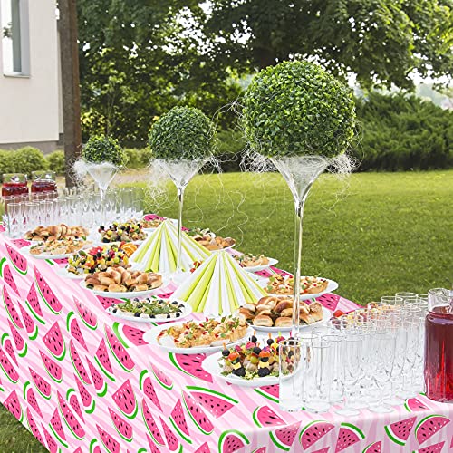 Watermelon Tablecloth Set - 2 Pieces, 54 x 108 Inches, Pink - Medium