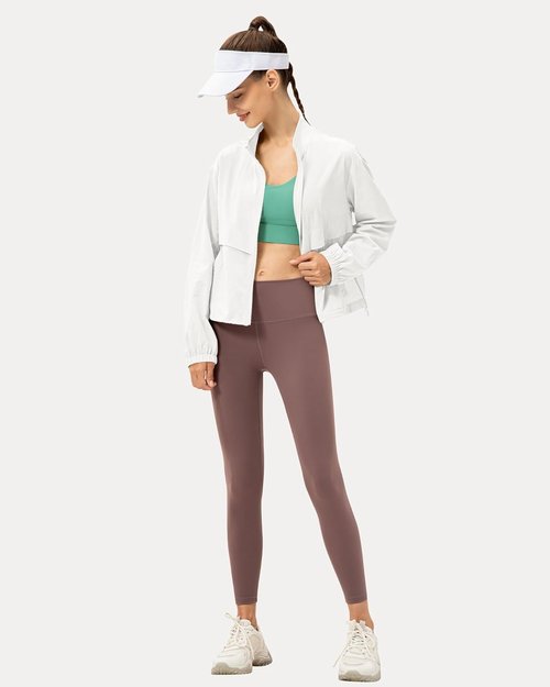 Locachy Women's Lightweight Athletic Jacket - Zip Up, Windproof, Sun Protection | Perfect for Outdoor Workouts