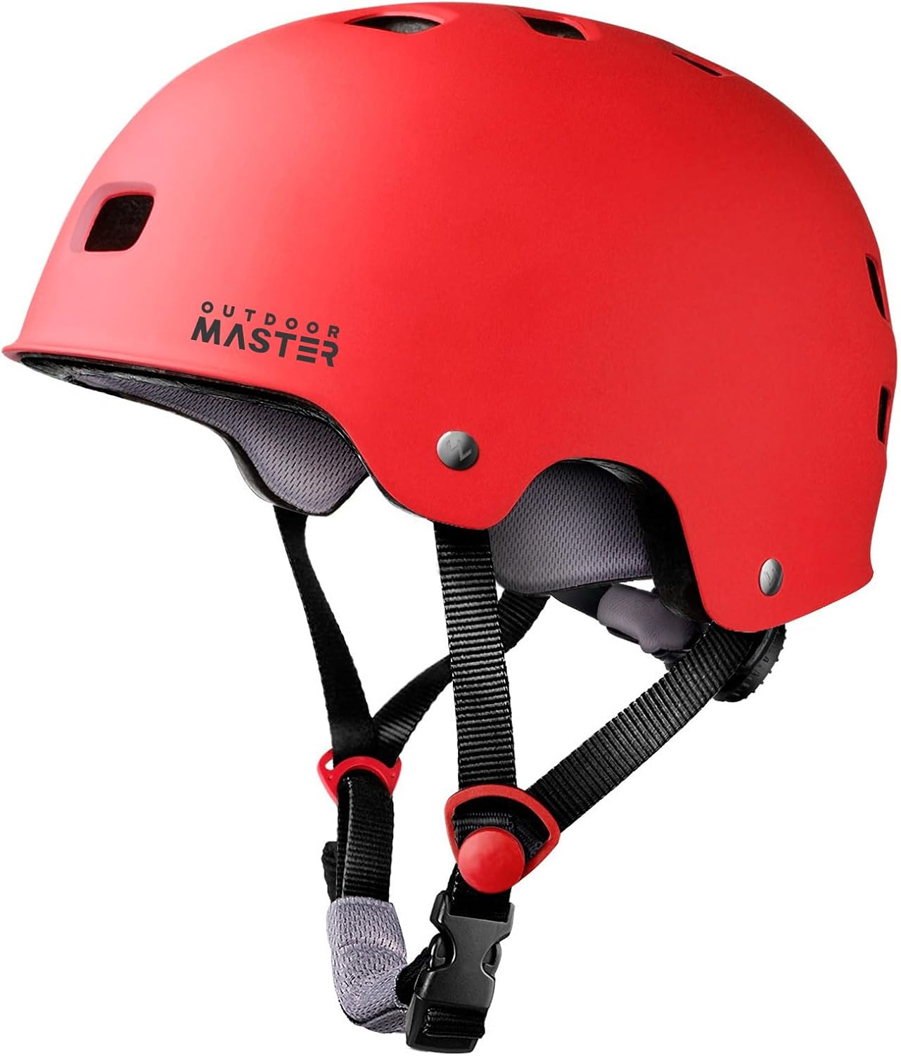 OutdoorMaster Skateboard Helmet - Multi-Sport Ventilation with Two Removable Liners | Kids, Youth & Adults