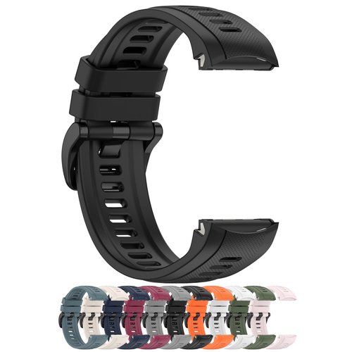 AWADUO Compatible with Garmin Approach S70 42mm Bands, 20mm Replacement Silicone Wrist Watch Band Strap, Soft And Durable for Men and Women(Black)