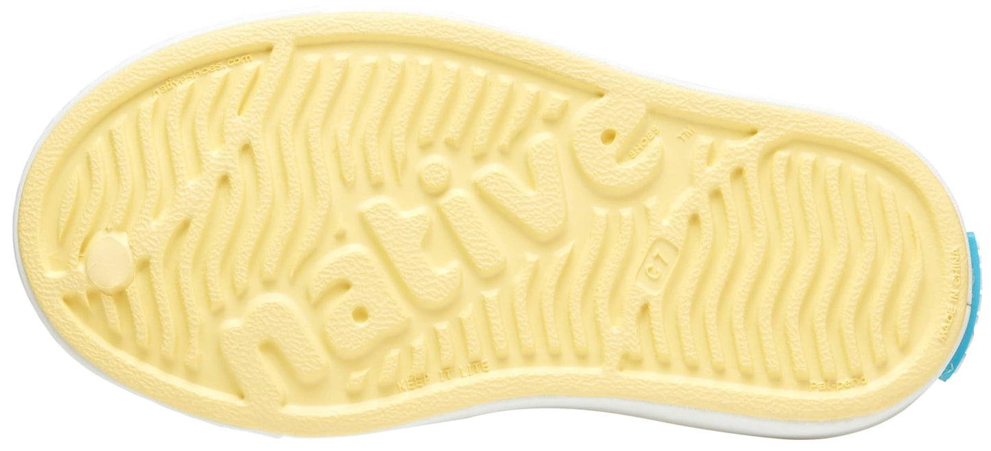 Native Shoes Unisex-Kids Jefferson Sneakers, Gone Bananas Yellow/Shell White, 13 Little Kid