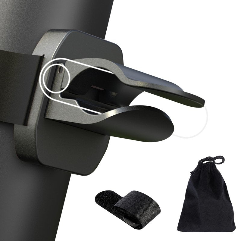 RTOCHG Magnetic Holder Clip for Golf Cart, Universal Fit 30-70 Ring Gauge, Mystery Ash Metal with Velcro Mount, Golf Cart Accessories with Storage Bag