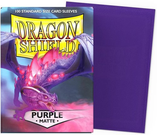 Dragon Shield | Matte Card Sleeves - 100 CT Premium Protection for TCGs | Purple