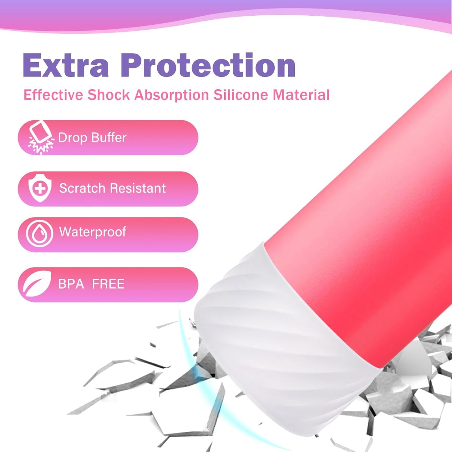 Owala Silicone Boot Base Sleeve - Protective Bottom Bumper for Water Bottle | 2-Pack, BPA-Free
