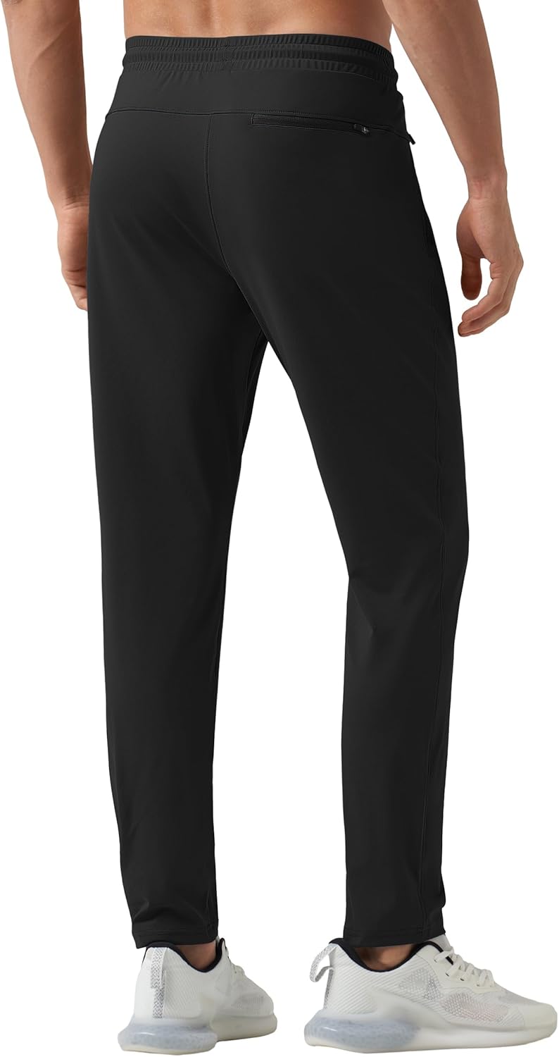 Willit Men's Athletic Joggers - Comfortable Workout Sweatpants with Zipper Pockets | Perfect for Running and Gym