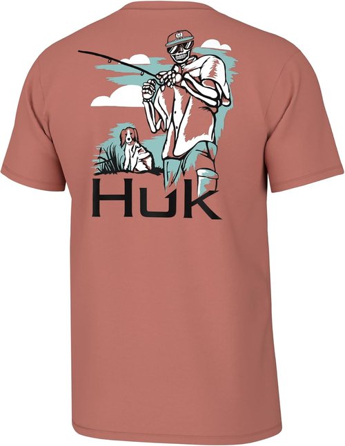 HUK Men's Fishing Tee - Quick-Dry Performance Short Sleeve Shirt for Ultimate Comfort
