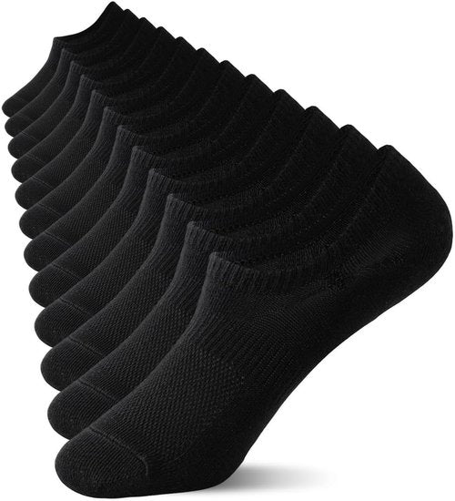 Irisbear No Show Socks - Thin Cotton Non-Slip Low Cut Design | 6 Pairs for Ultimate Comfort