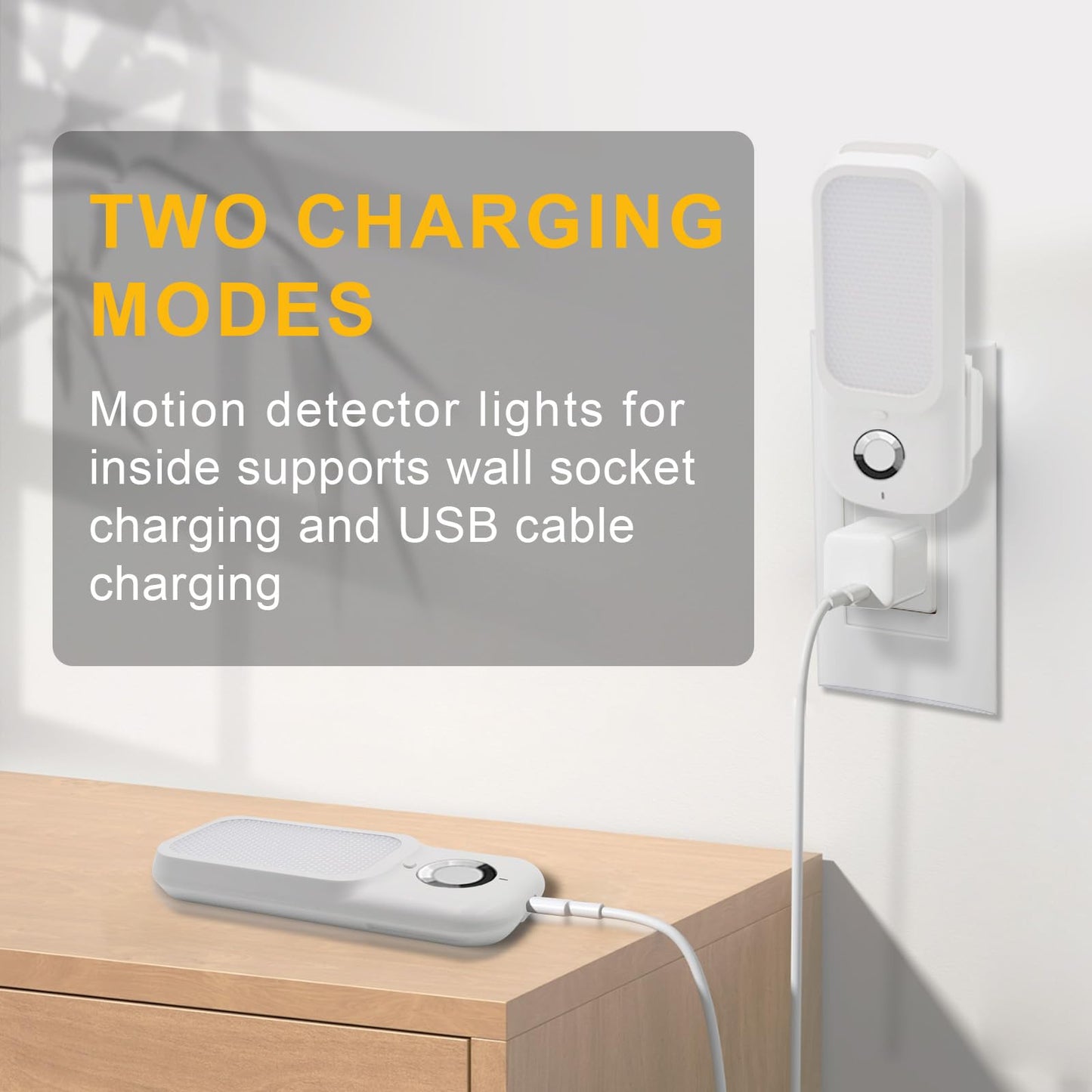 Breeker Motion Sensor Night Light with Flashlight, Night Lights Plug into Wall with Dusk to Dawn Motion Sensor, Soft Warm White, Adjustable Brightness for Bedroom, Stairs, Hallway