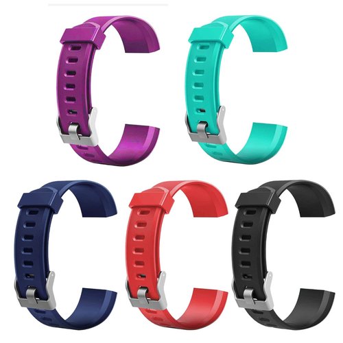 Bangyee ID115 Plus HR Watch Bands for Women Men, 5Pack Adjustable Replacement Bands Straps Wristbands Bracelet for ID115 Plus HR, ID115 Plus Activity Tracker, Not for ID115/ID115U