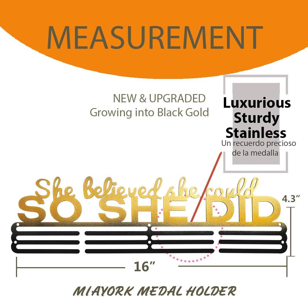 Medal Hanger | Easy-To-Install Wall-Mounted Medal Holder for Race Runners - Perfect Display Solution