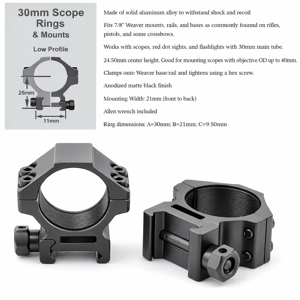 Gotical Marlin Rifle Tactical Pre-Drilled Weaver Picatinny Scope Sight Rail Mount Heavy Duty Attach scopes, Sights, Optics, flashlights, Scope Rings etc (Rail with 25mm Ring)