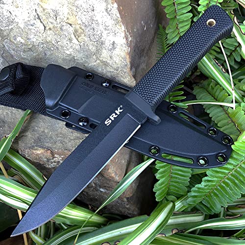 Cold Steel SRK 6-Inch Fixed Blade Knife Black Handle Tactical Survival Knife