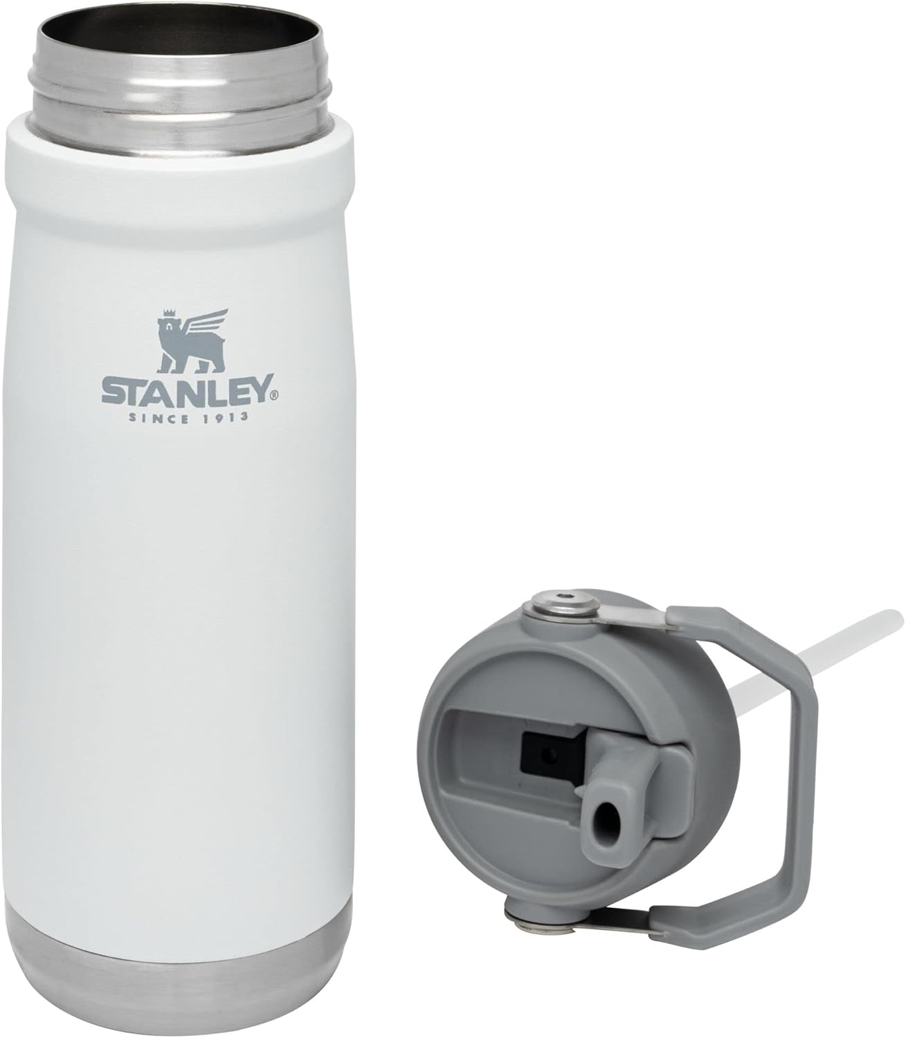 STANLEY IceFlow 22 oz Water Bottle - Insulated Stainless Steel with Built-In Straw | Lightweight & Leak Resistant | BPA-Free | Polar