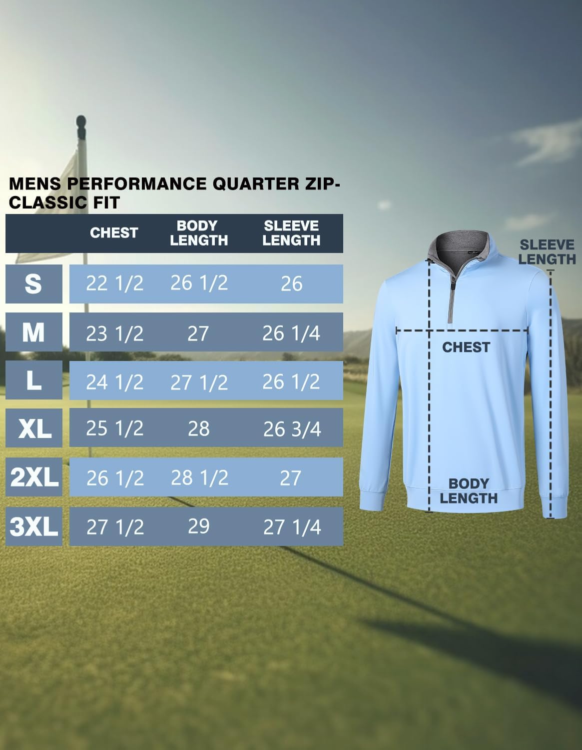 Skiennix Men's Quarter Zip Pullover Fleece Sweatshirt - Lightweight UPF 50+ Golf Top | Long Sleeve
