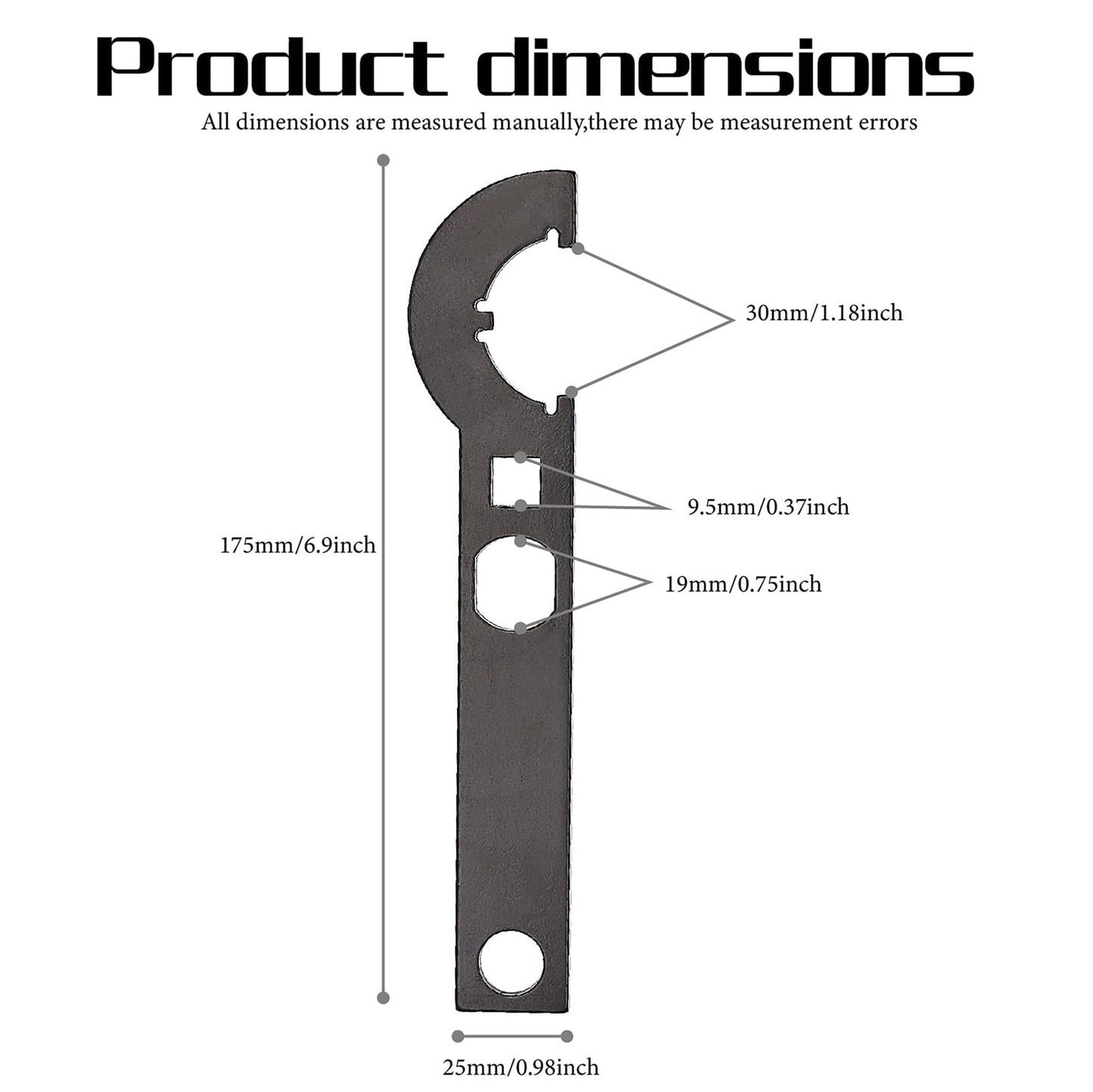 C Hook Spanner Wrench Combo for Removal and Installation Collet Chuck