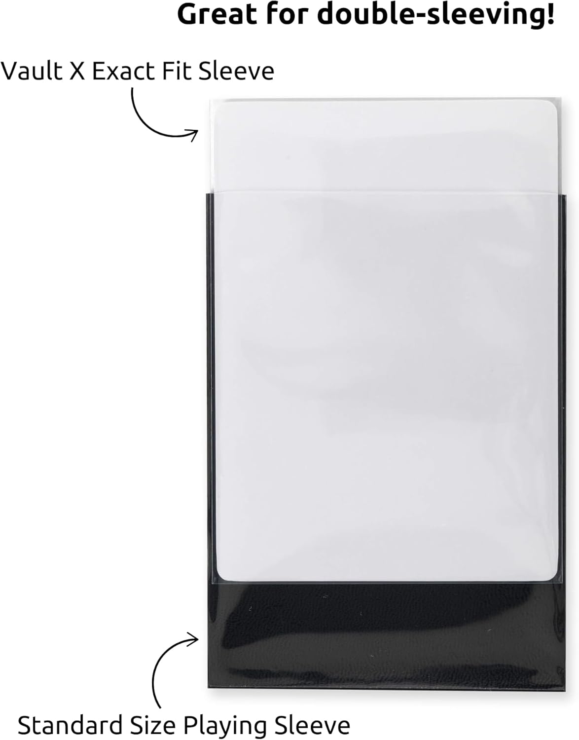 Vault X Trading Card Sleeves - Soft, High Clarity Inner Sleeves for Collectible Card Games | 100 Pack