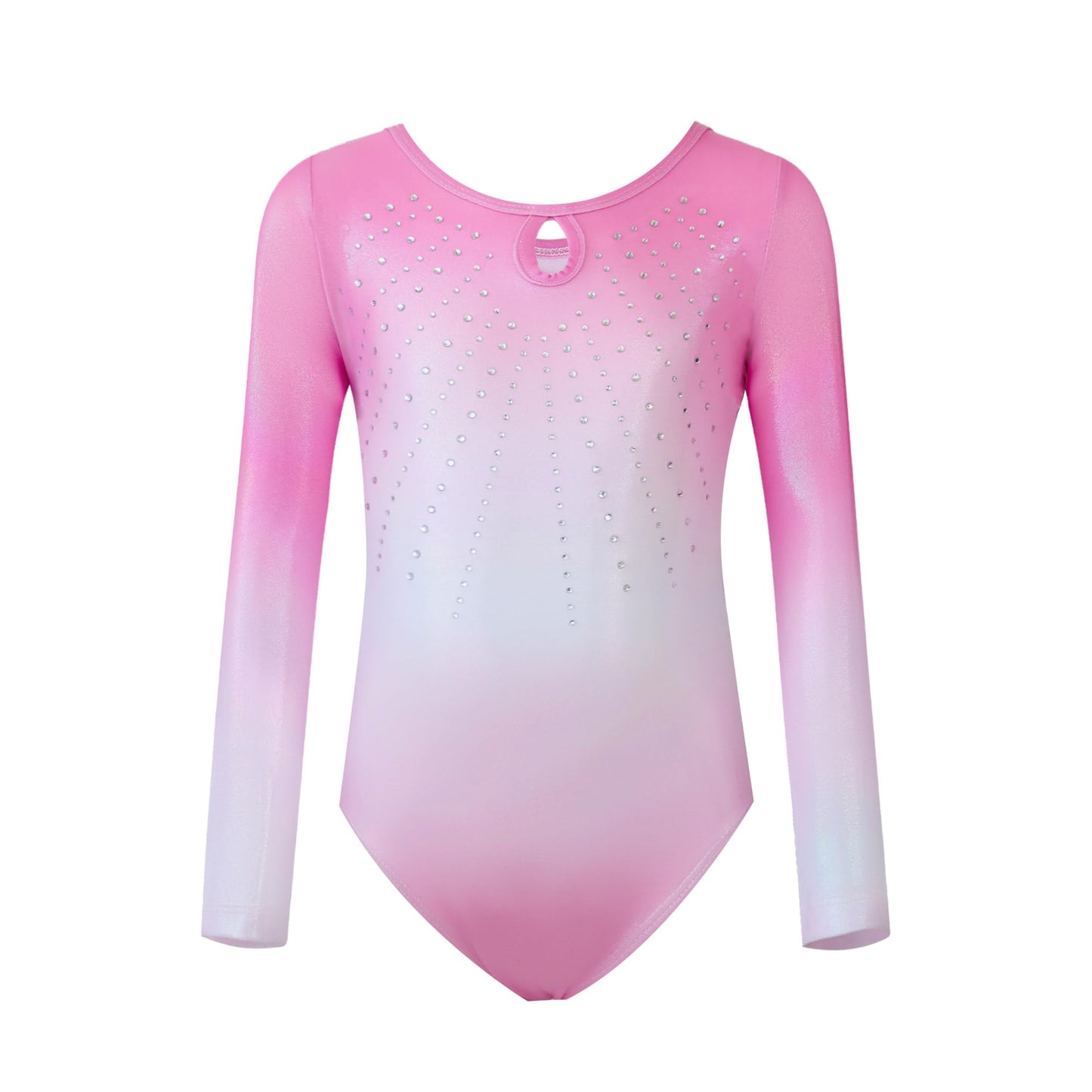 Tstiti Gymnastics Leotards for Girls Long Sleeve Outfit with Shorts and Bag