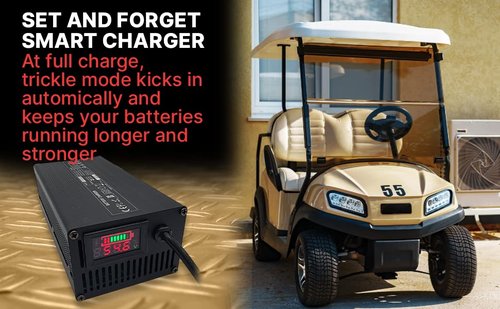 Club Car Golf Cart Battery Charger with Display 48 Volt
