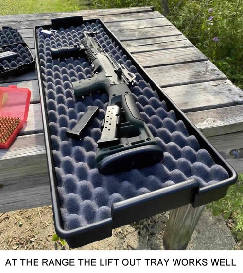 MTM TRC39 Tactical Rifle Crate with Wheels 39” Single Scope Hard Rifle Gun Carrying Case, Lockable All Weather Shooting Gear Storage Box ideal for Range or Field, Made in USA, Dark Earth