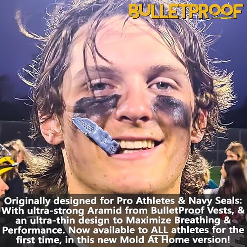 Bulletproof Sports Mouthguard Adult Carbon Gray Ultra Thin Breathable Safety Gear