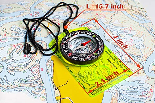 Advanced Orienteering Compass for Hiking and Camping - Lightweight Survival Tool