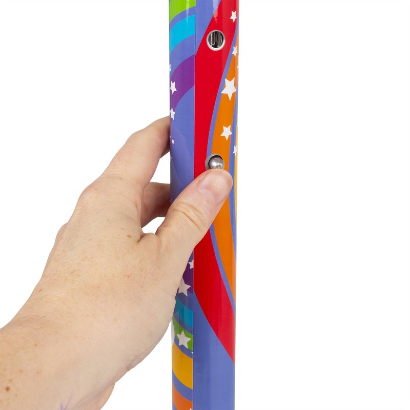 Ozbozz: Flashing Scooter - Unicorn Magical Sparkles - Light-Up Wheels-Deck, Adjustable Height, 2 Wheel Outdoor Ride-On, Foldable, 100lb Limit, Kids 5+