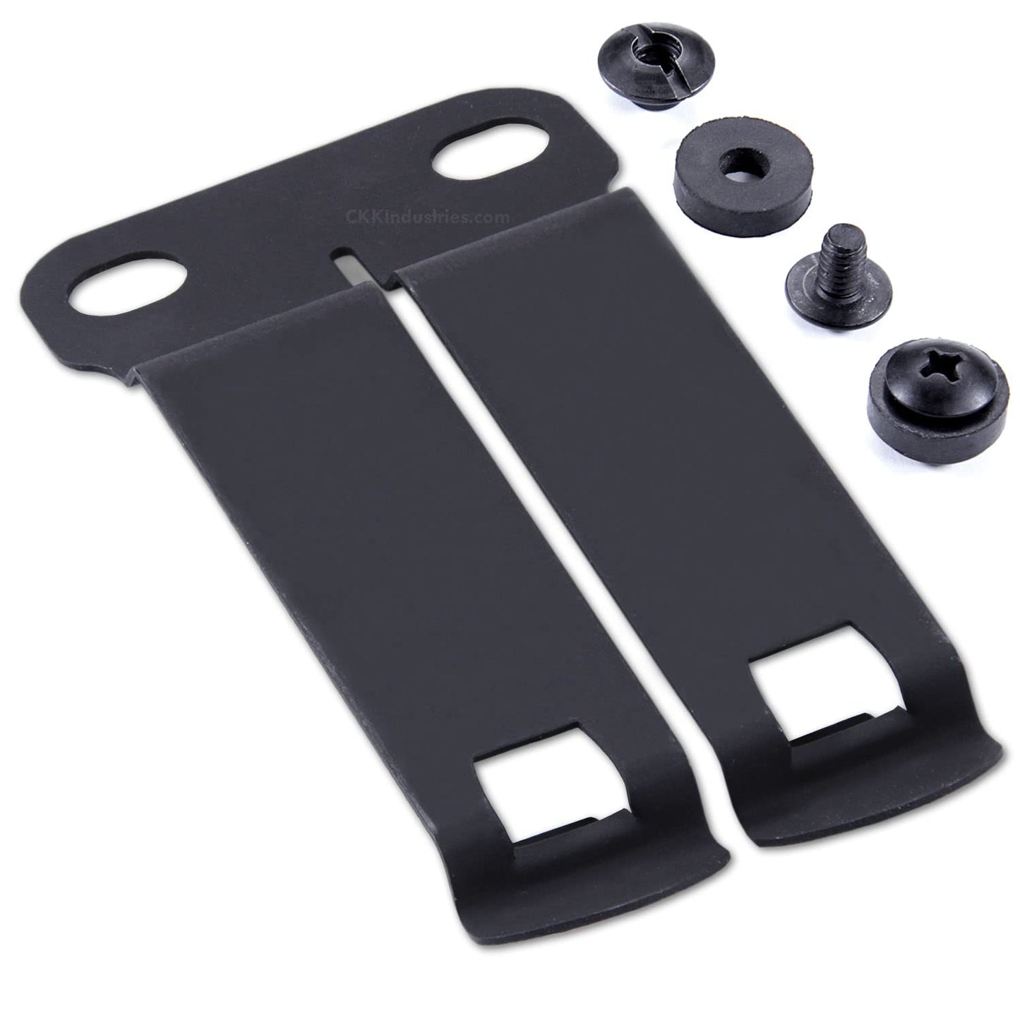 [2 Pack] Monoblock Gear Belt Clips - (w/Hardware) - (1.50in Belts) - Inside-The-Waistband/IWB Holster Mounting Belt Clip Attachment