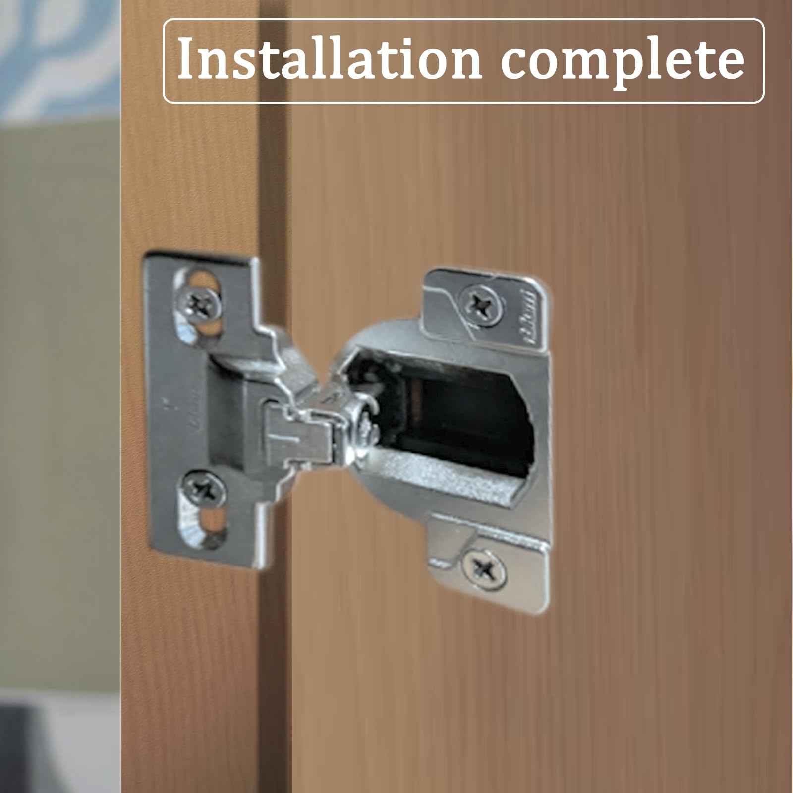 Replacement for Blum 110 Degrees Screw On Self Closing Compact 33 Hinge, Fit for Open Side Cabinet Hinges, Cabinet Door Hinges,Replacement for Original Blum Hinges 4Pack (mounting Plate not Included)