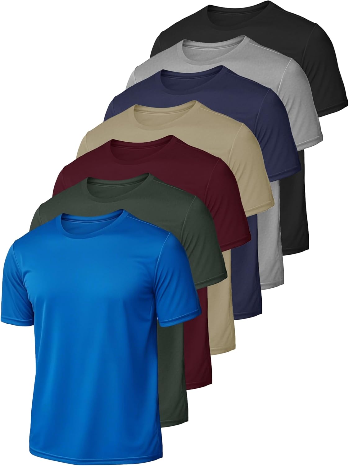 Skiennix Men's Short Sleeve Quick-Dry Athletic T-Shirt - Perfect for Running & Gym Workouts