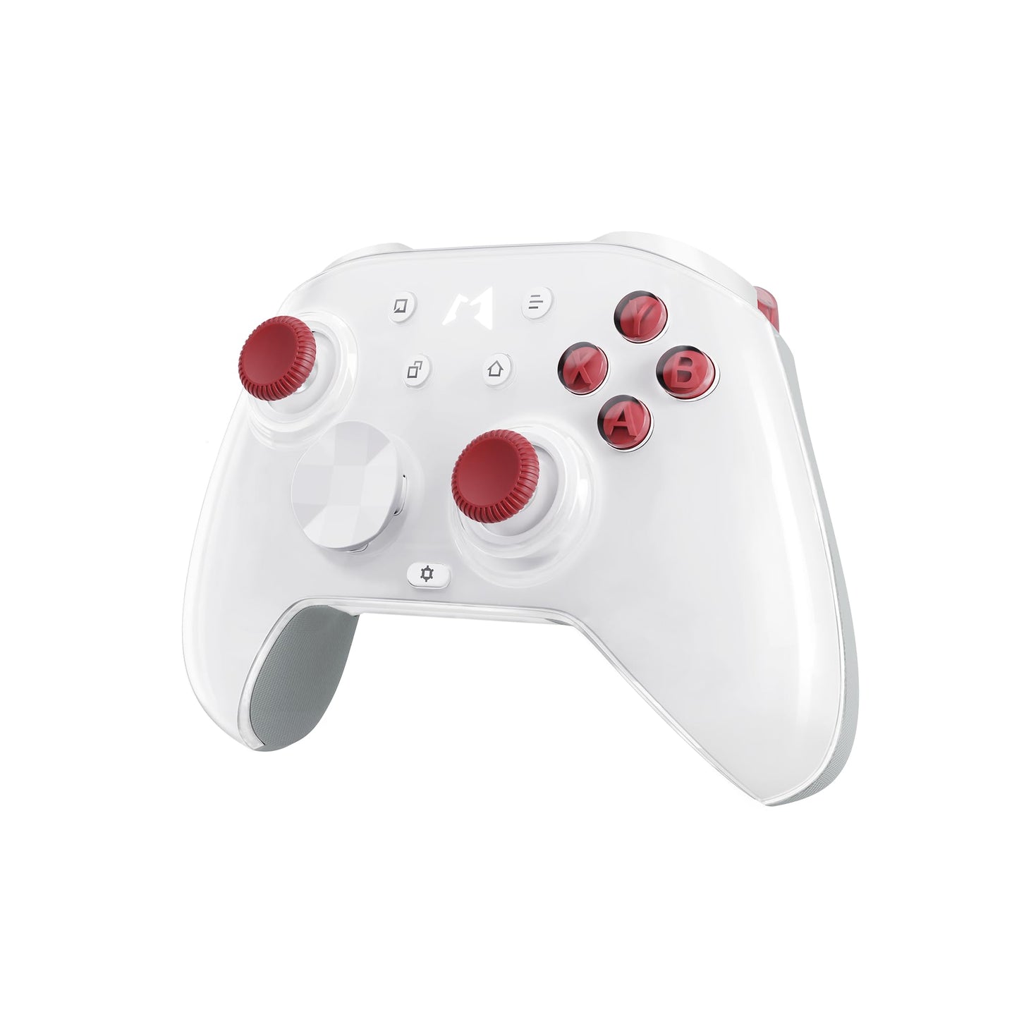 MOBAPAD Huben2 Wireless Switch Controller Pro – PC Controller with ALPS Linear Motors, Pro Controller Switch, Omron Mechanical Buttons, 6-Axis Motion (White)