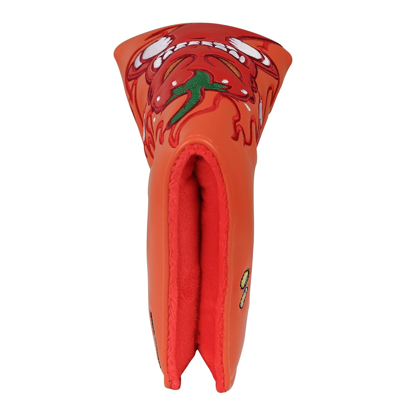 BIG TEETH Golf Blade Putter Cover Headcover Club Protector Magnetic Bar Closure Lucky Putter Cover