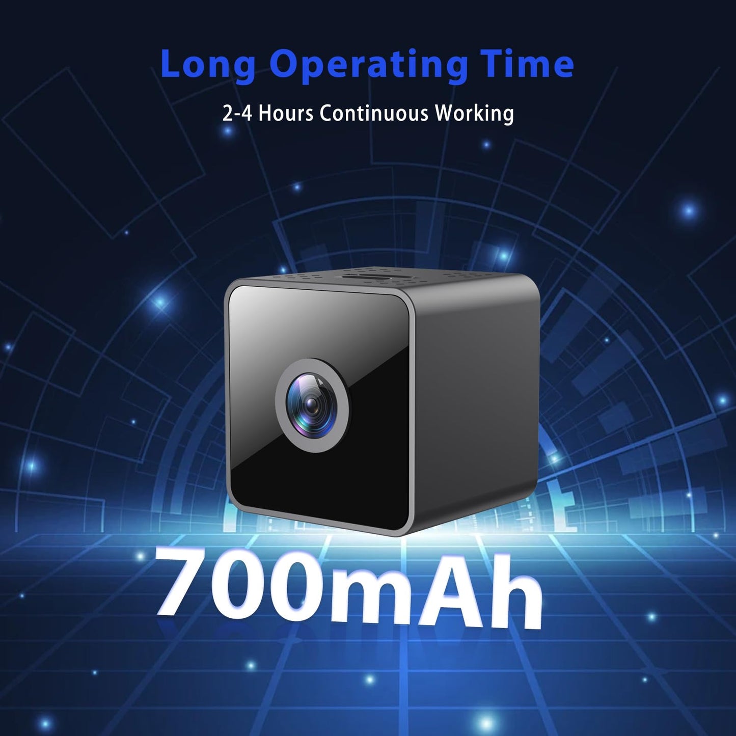 Mini Wireless Security Camera, 1080P HD Small Magnetic Home WiFi Micro Camera Nanny Cam with Motion Detection, Cloud & SD Storage, Night Vision, Tiny Cameras for Home Pet Baby Office Indoor Outdoor