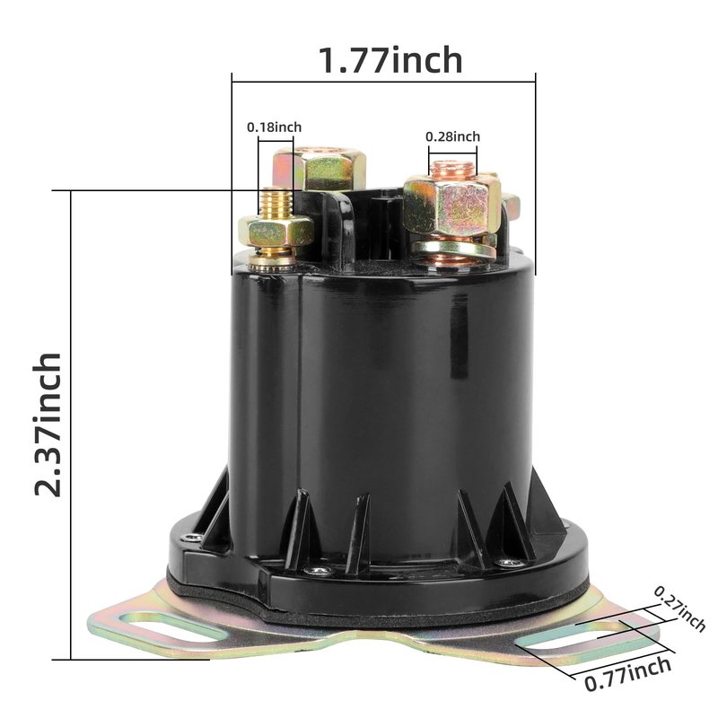 Roykaw Golf Cart Solenoid 48 Volts 150A 4 Terminal for 48-Volts EZGO RXV 2008-up Electric Golf Cart, OEM #649373?624317